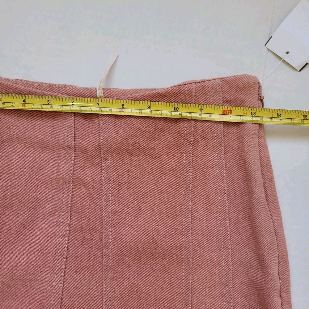 NWOT Free People Marley Denim Skirt Size 0 Women's Casual Low Rise Boho Midi - Picture 5 of 10